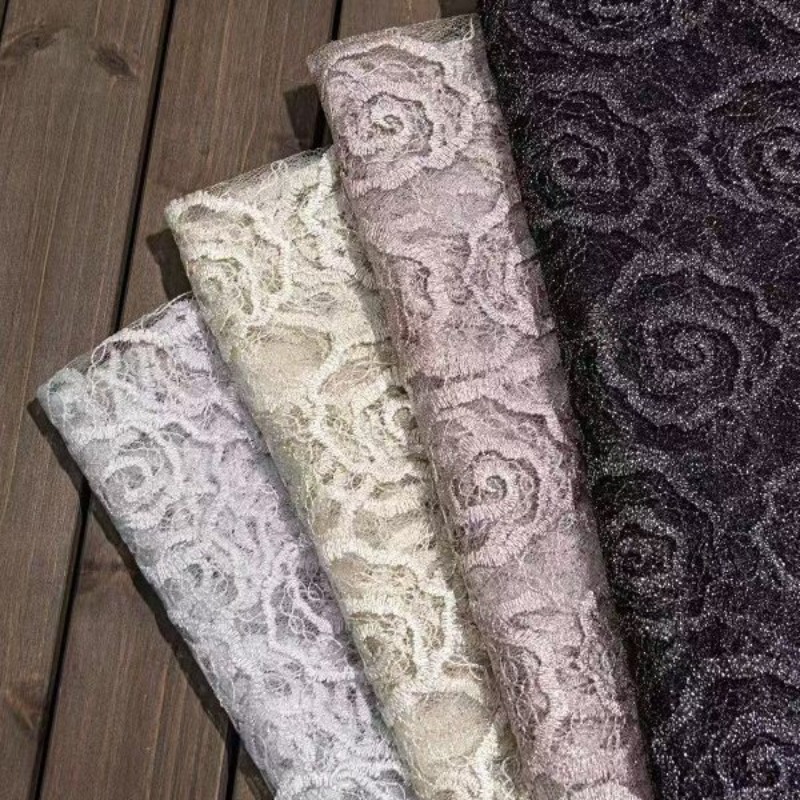 Lace Dress - Вышитая тюлевая кружевная ткань с круглым