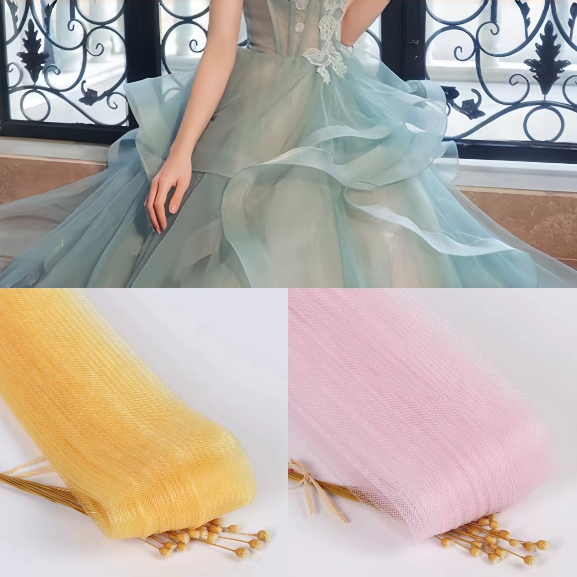 Wedding Dress - Эластичная сетка для пошива свадебных, вечерних