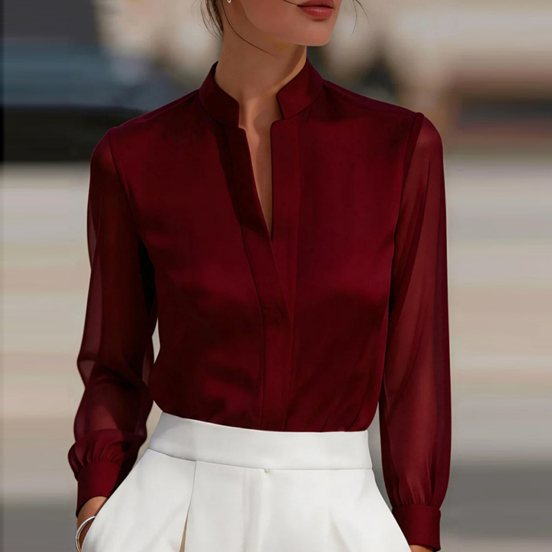 Новые модные прозрачные сетчат – обзор и цена Silk Blouse