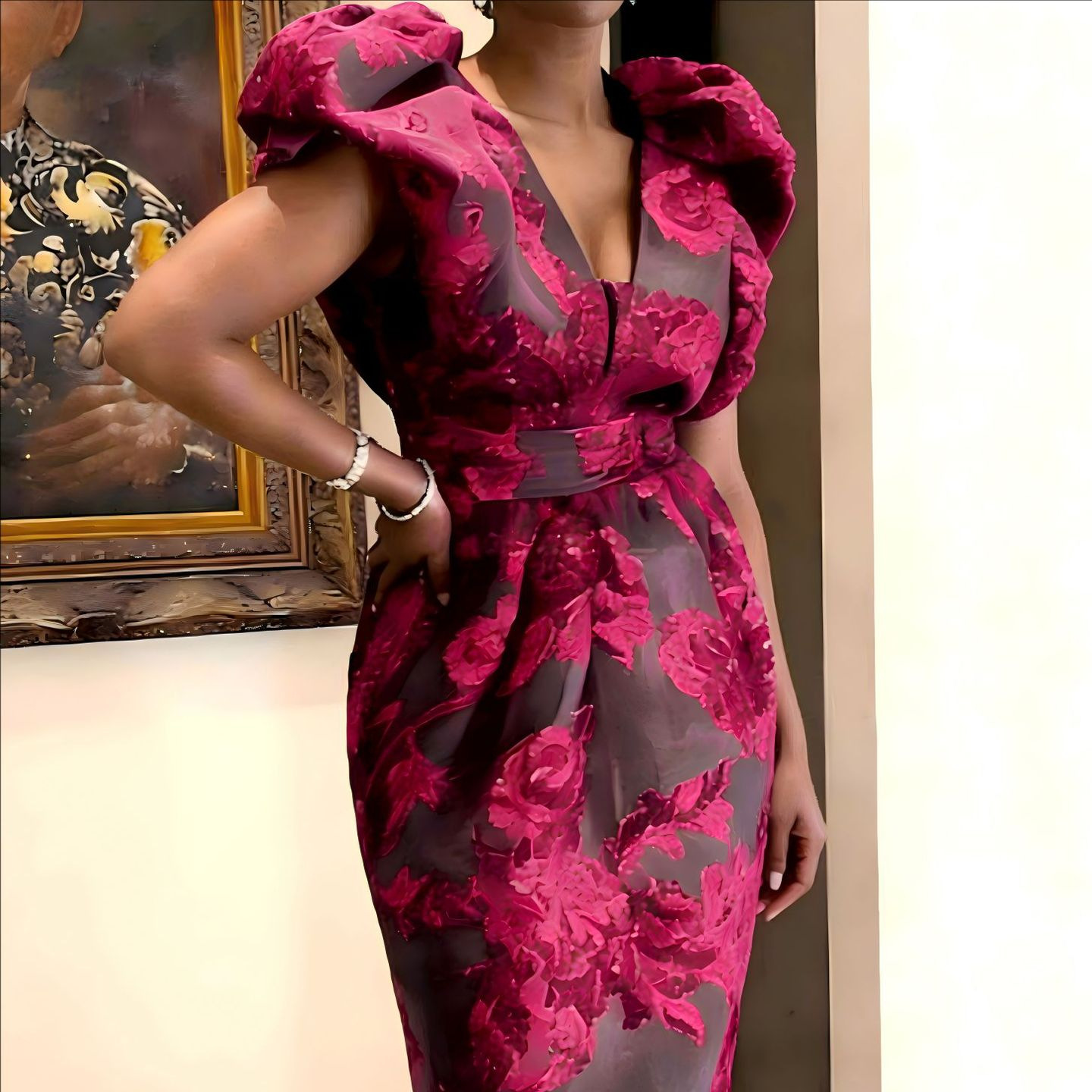 Коктейльное платье QMANSHA бол – обзор и цена Midi Dress
