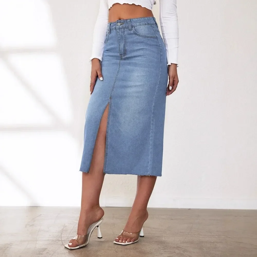 Женская джинсовая юбка миди с  – обзор и цена Formal Skirt